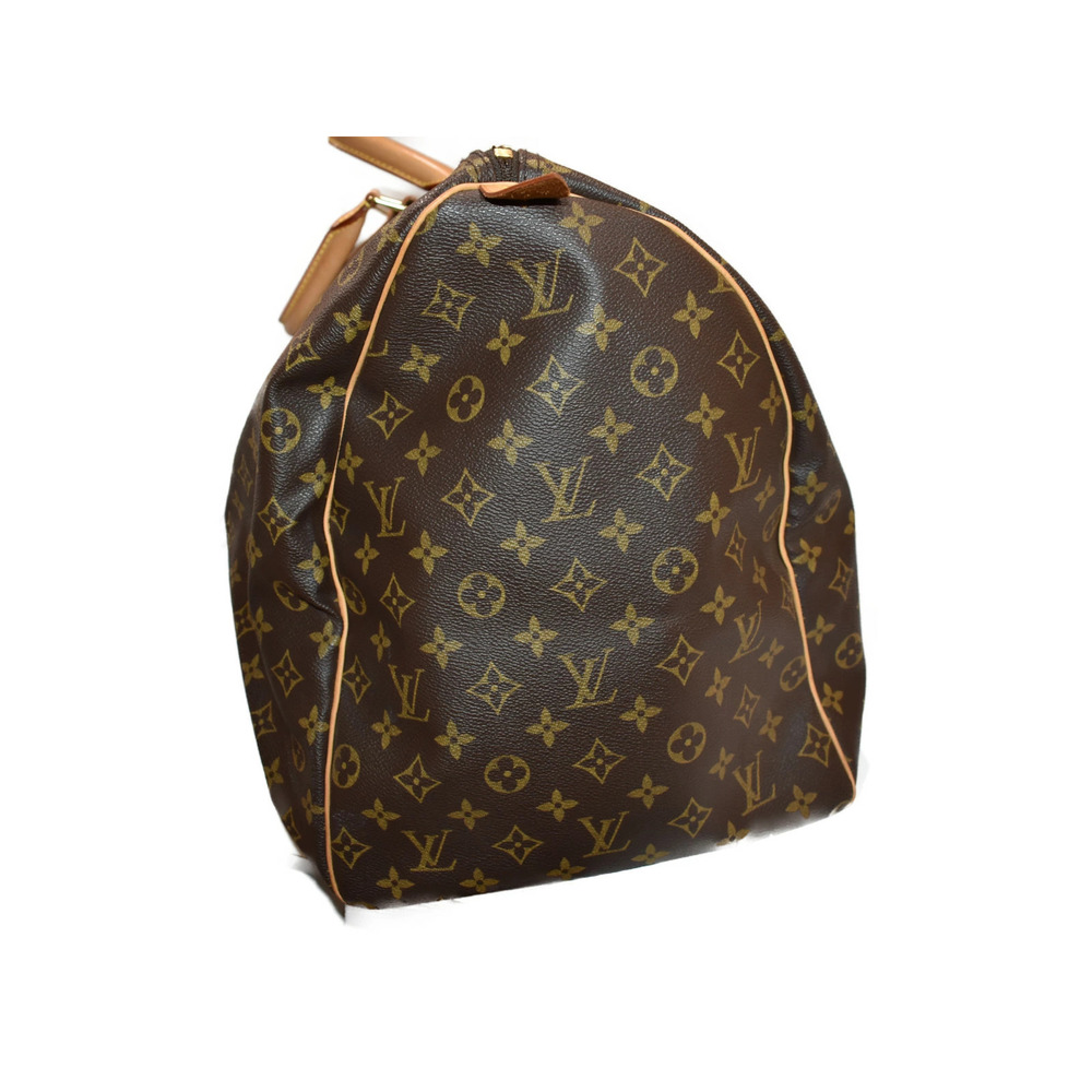 LOUIS VUITTON Keepall Monogram Brown Canvas Boston Bag Travel - Picture 4 of 9